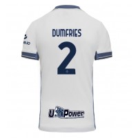 Camisa de time de futebol Inter Milan Denzel Dumfries #2 Replicas 2º Equipamento 2024-25 Manga Curta